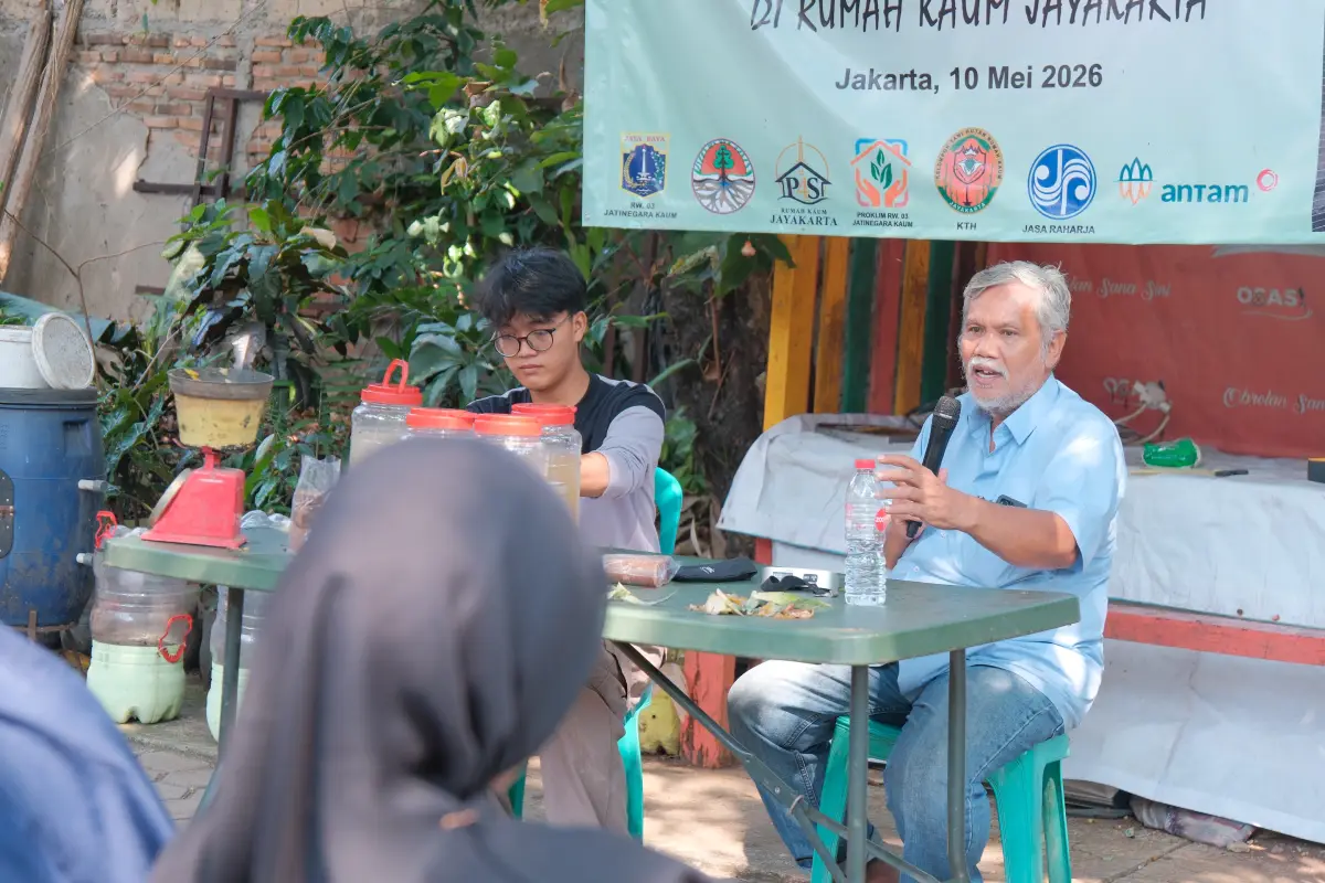 Belajar Mengolah Sampah di KTH Rumah Kaum Jayakarta, Wujudkan Islamic Green Dormitory